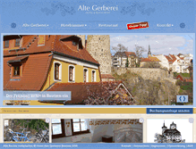 Tablet Screenshot of hotel-alte-gerberei.de